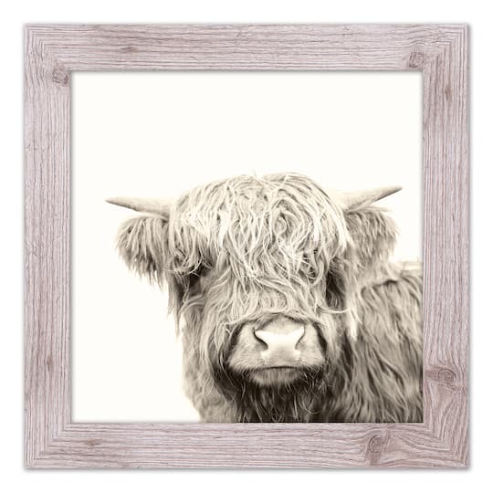 Shaggy Bangs Highland Cow Framed Print Wall Hanging